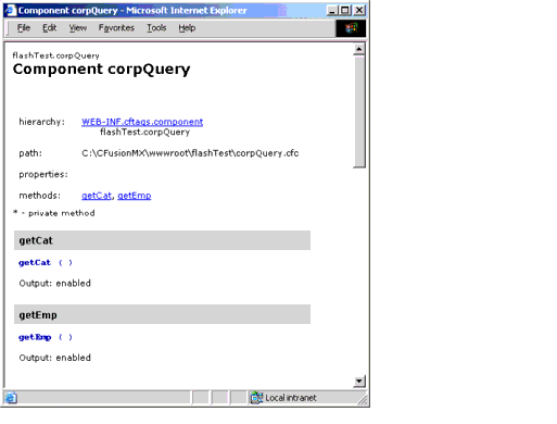 HTML description of corpQuery.cfc