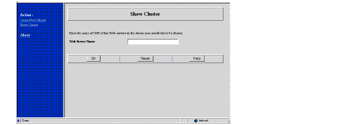 Show Cluster page