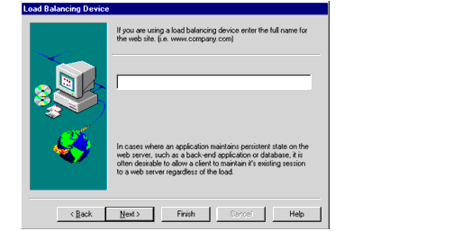 Load Balancing Device dialog box